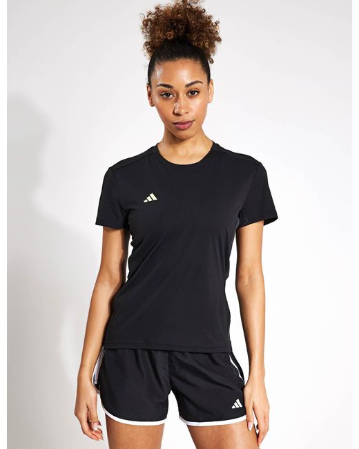 Adidas Gray Adizero Essentials Running T-shirt