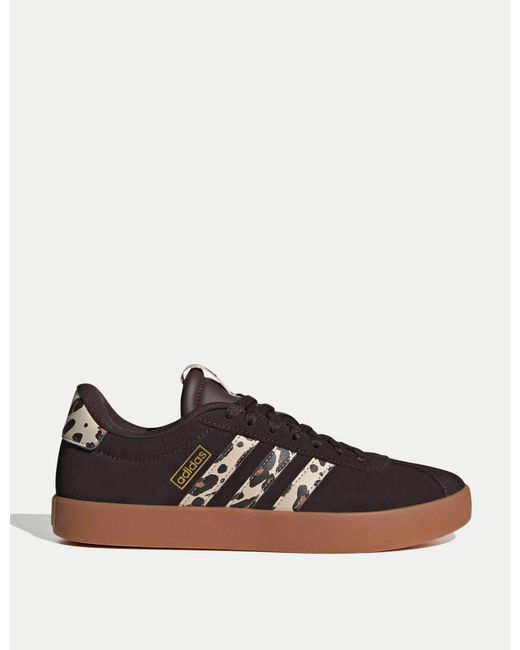 Adidas Brown Women's Vl Court 3.0 Shoes
