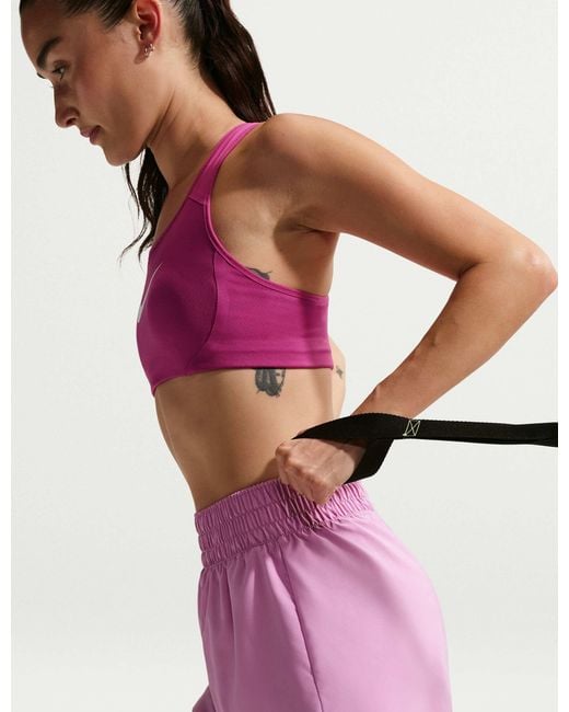 Nike Purple Women's One Dri-fit 2-in-1 Shorts