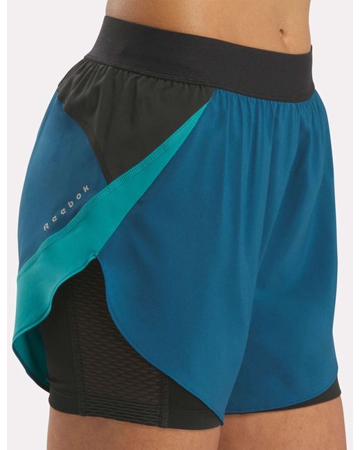 Reebok Blue Women's Running 2-in-1 Short