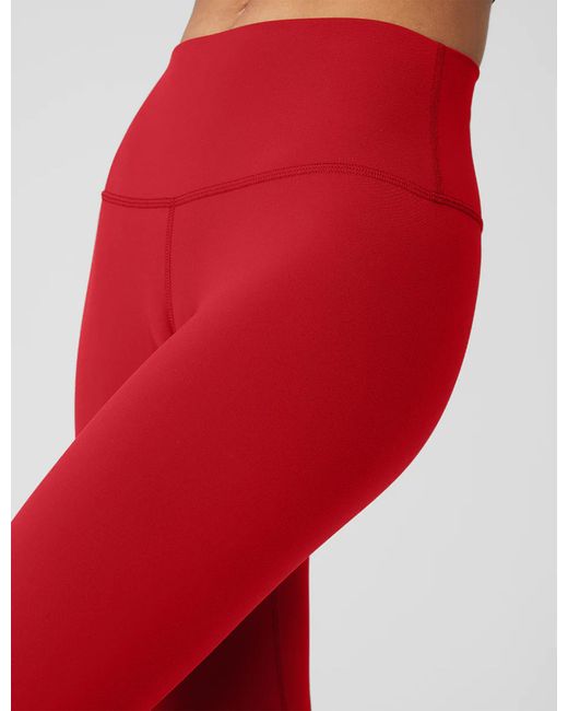 Alo Yoga Red 7/8 High Waisted Airbrush legging