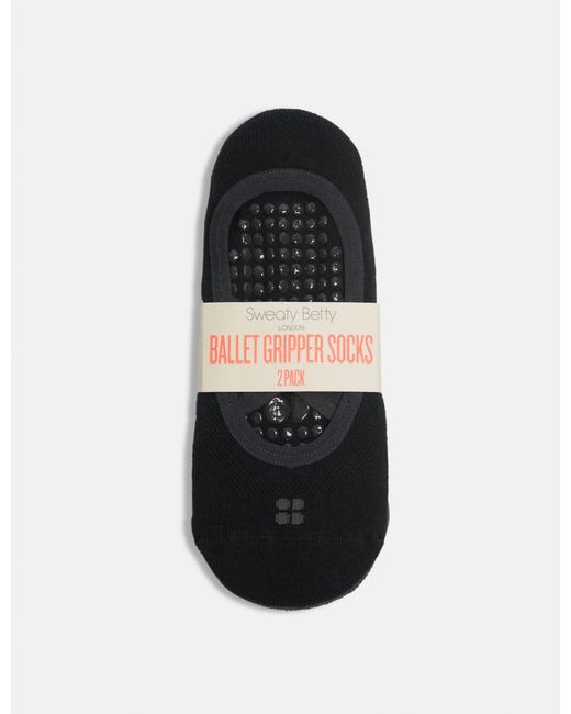 Sweaty Betty Black Women's Ballet Gripper Socks 2 Pack