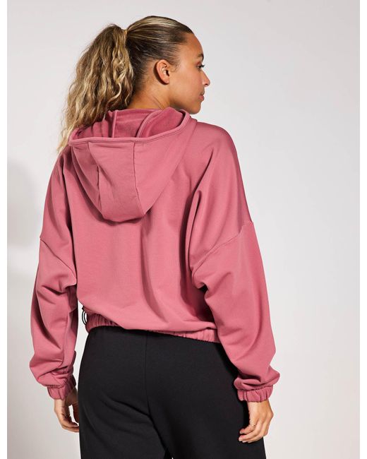 Adidas Pink Women's City Escape Fleece Hoodie