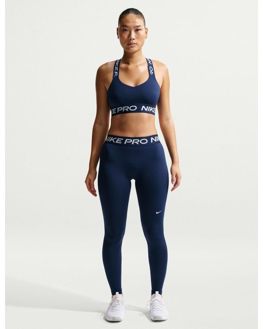 Nike Blue Women's Pro Full Length leggings