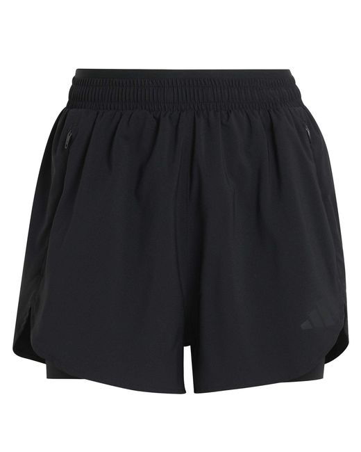Adidas Black Women's D4t Workout Go To 2in1 Shorts