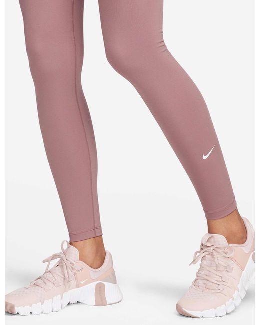 Nike Pink One Mid-rise leggings