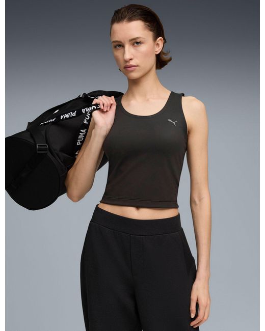PUMA Women's Cloudspun Twist Tank in Black | Lyst UK
