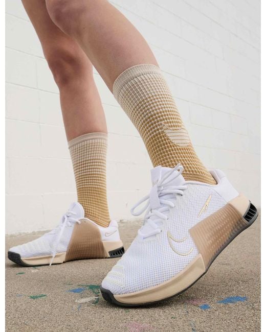 Nike White Metcon 9 Shoes