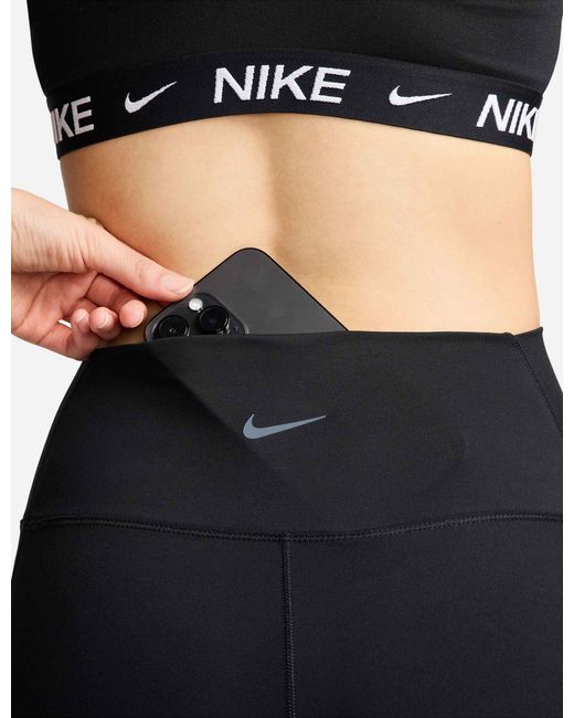 Nike Blue One High Waisted 7/8 leggings With Pockets
