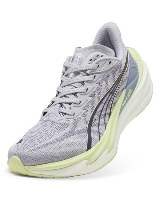 PUMA Gray Women's Deviate Nitro 4 Running Shoes