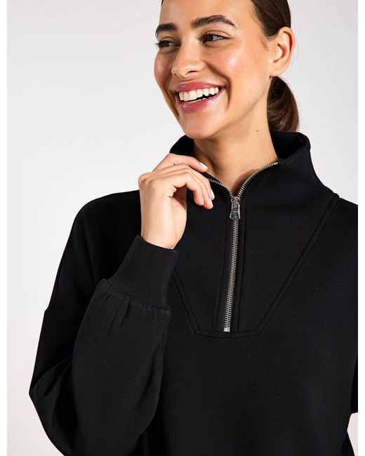 Varley Blue Women's Hawley Half Zip Sweat
