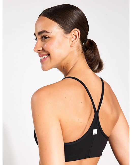 vuori Black Women's Allthefeels Light Support Sports Bra