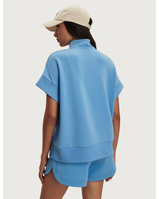 Varley Blue Women's Ritchie Short Sleeve Sweat