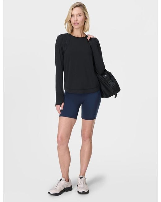 Sweaty Betty Blue Women's Breathe Easy Mesh Long Sleeve Top