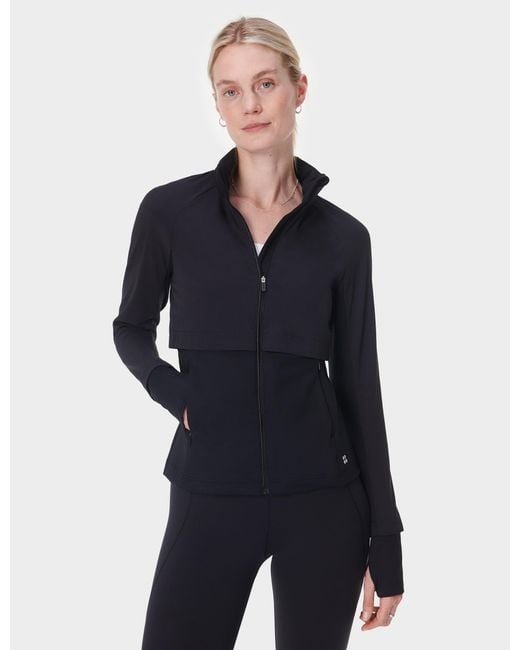 Sweaty Betty Blue Women's Pro Run Water Resistant Run Jacket
