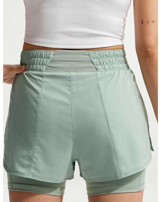 Nike Green Women's One Dri-fit 2-in-1 Shorts