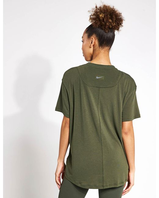 Nike Green One Relaxed Dri-fit Short-sleeve Top