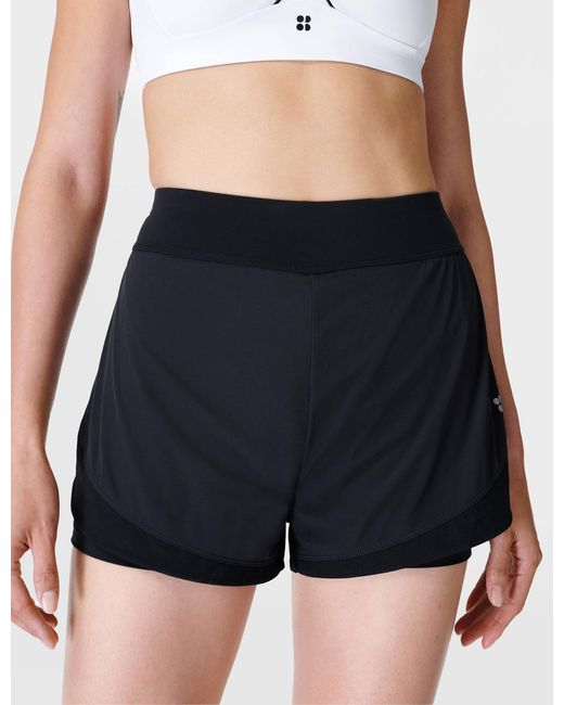 Sweaty Betty Black Women's Tempo Run Shorts