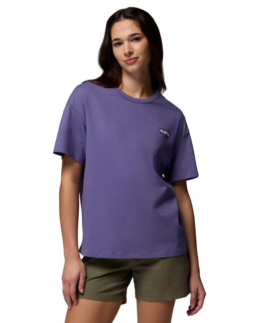 Columbia Purple Women's Csc Heavyweight Graphic T-shirt