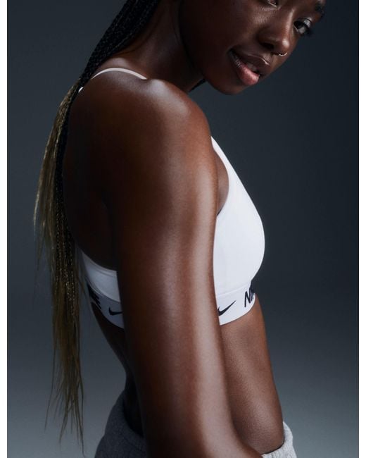 Nike Blue Women's Indy Light Support Sports Bra