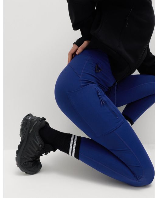 GOODMOVE Blue Women's Go Discover Stormwear Walking leggings