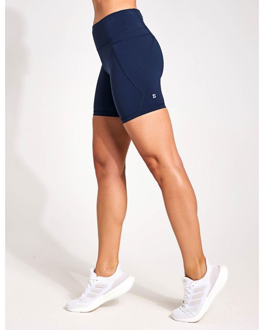Sweaty Betty Blue Women's Power 6" Cycling Shorts