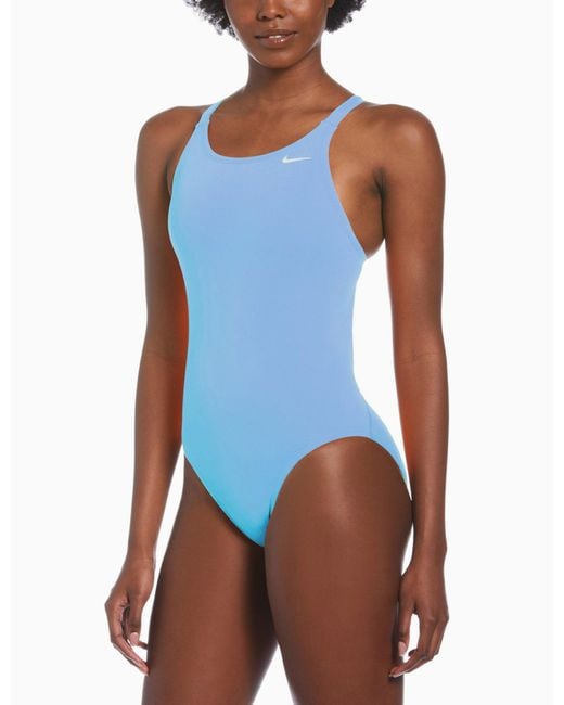 Nike Blue Fastback One Piece Swimsuit