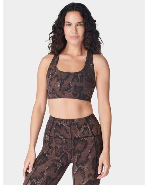 Sweaty Betty Brown Women's Super Soft Reversible Sports Bra