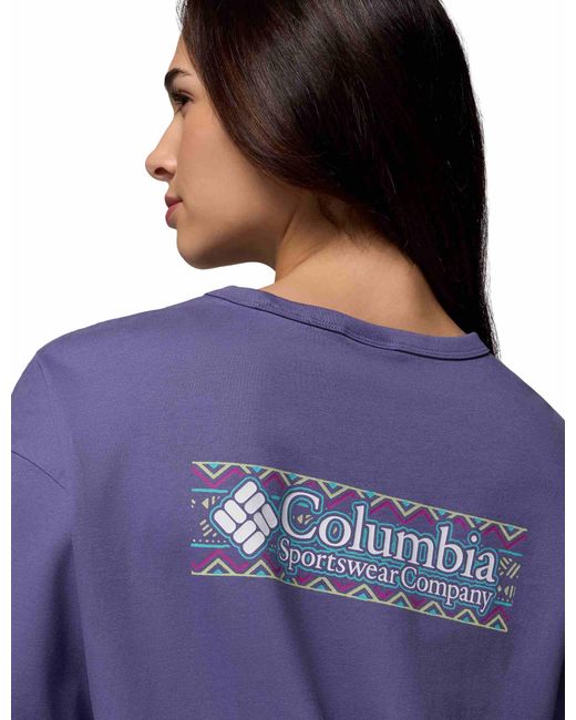 Columbia Purple Women's Csc Heavyweight Graphic T-shirt