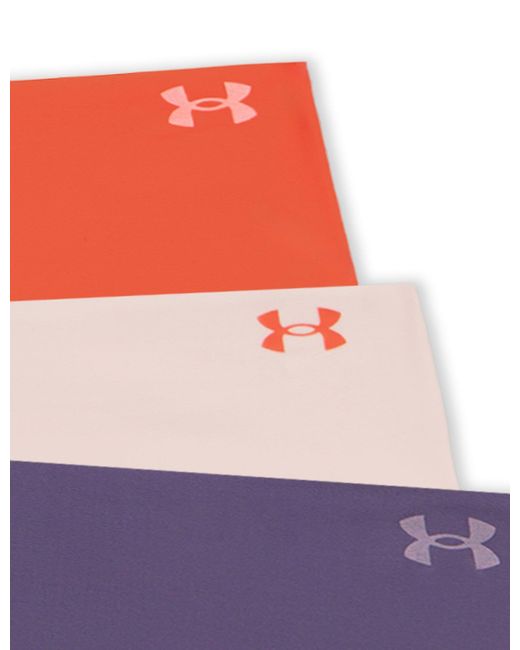 Under Armour Red Women's Pure Stretch 3-pack No Show Thong