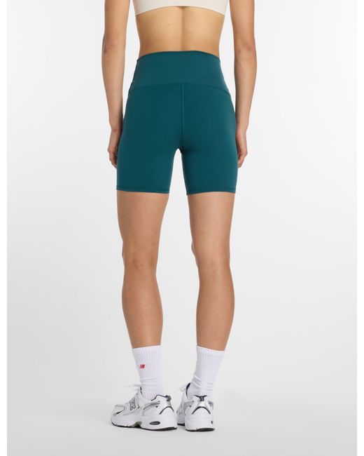 New Balance Blue Women's Nb Harmony High Waisted Short 6"