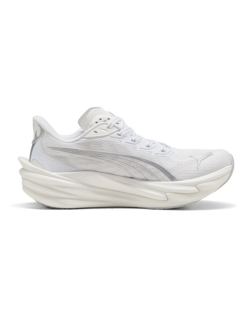PUMA White Women's Deviate Nitro 4 Running Shoes