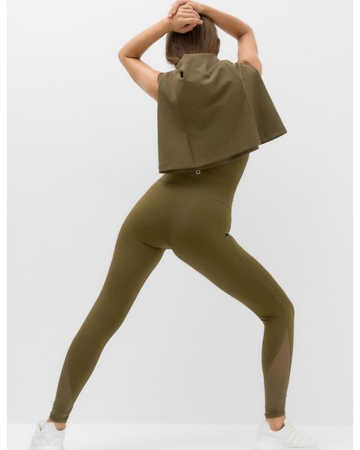GOODMOVE Green Women's Go Train Waist Sculpt Mesh leggings