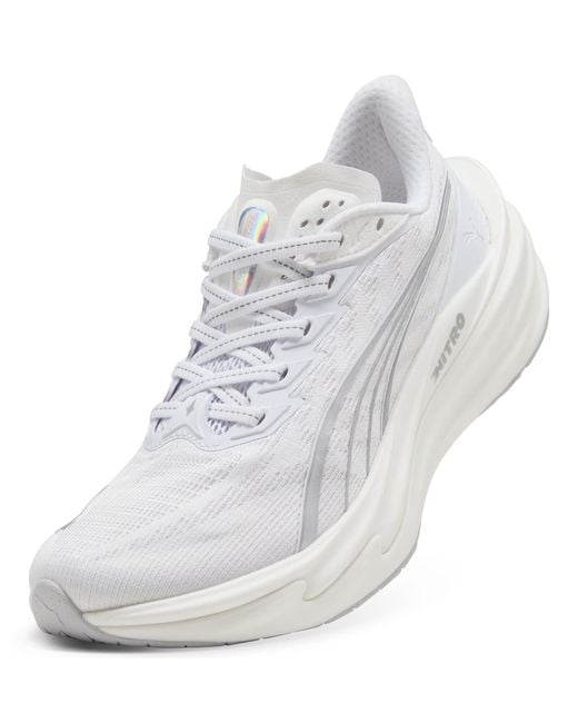 PUMA White Women's Deviate Nitro 4 Running Shoes