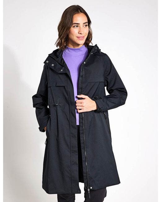 GOODMOVE Blue Women's Stormwear Ultra Waterproof Hooded Parka