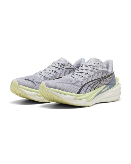 PUMA Gray Women's Deviate Nitro 4 Running Shoes