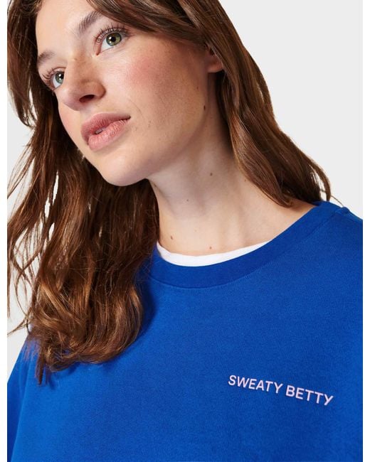 Sweaty Betty Blue Elevated Sweatshirt