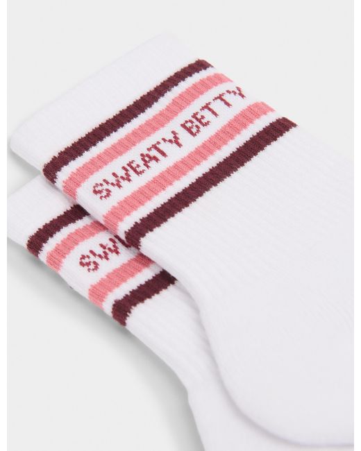 Sweaty Betty White Women's Varsity Slogan Socks
