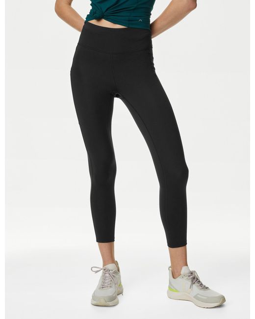 GOODMOVE Black Women's Go Move High Waisted 7/8 Gym leggings