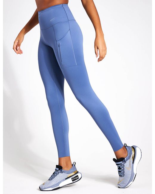 Nike Go High Waisted leggings in Blue