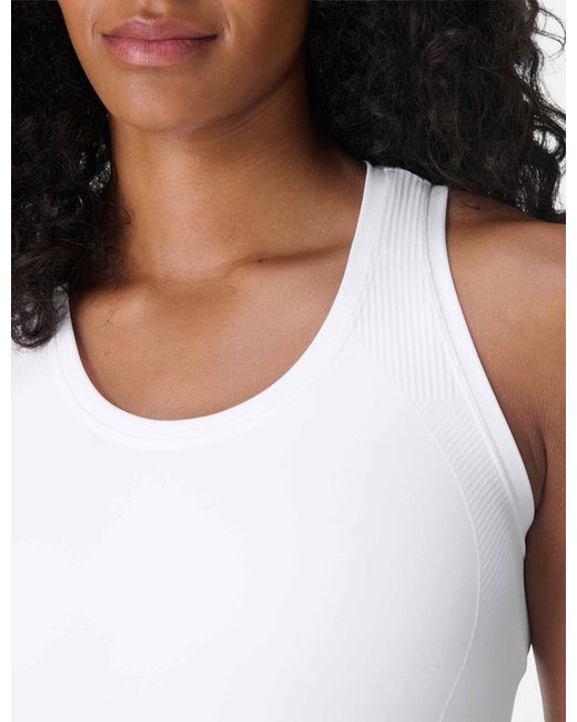 Sweaty Betty White Women's Athlete Crop Seamless Workout Vest