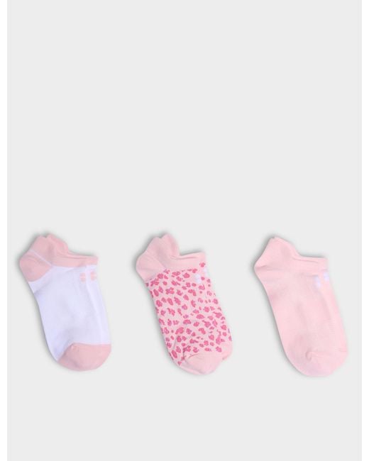 Sweaty Betty Pink Women's Lightweight Trainer Socks 3 Pack