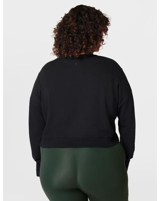 Sweaty Betty Black Women's After Class Crop Sweatshirt
