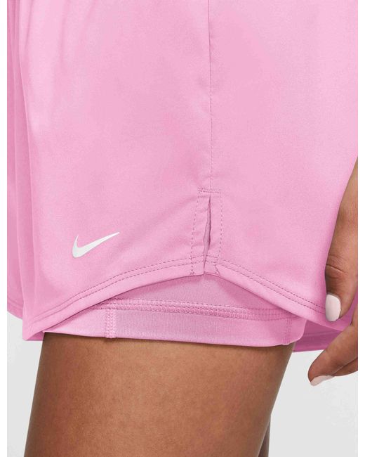 Nike Pink Women's One Dri-fit 2-in-1 Shorts