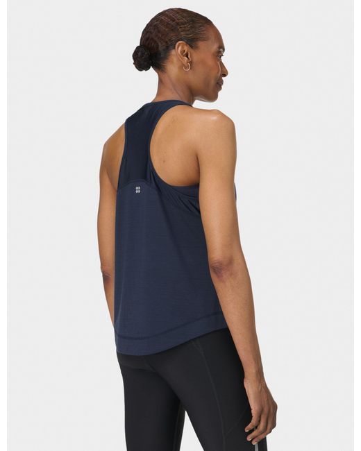Sweaty Betty Blue Women's Breathe Easy Mesh Run Vest Top