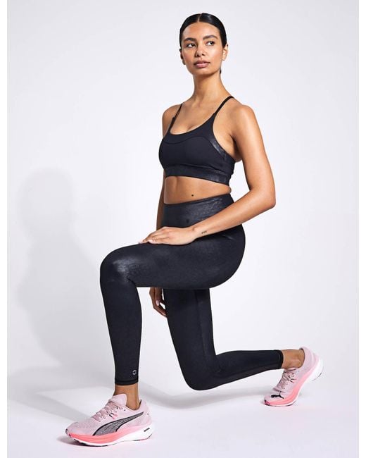 Lilybod Blue Women's Limit High-shine Sports Bra