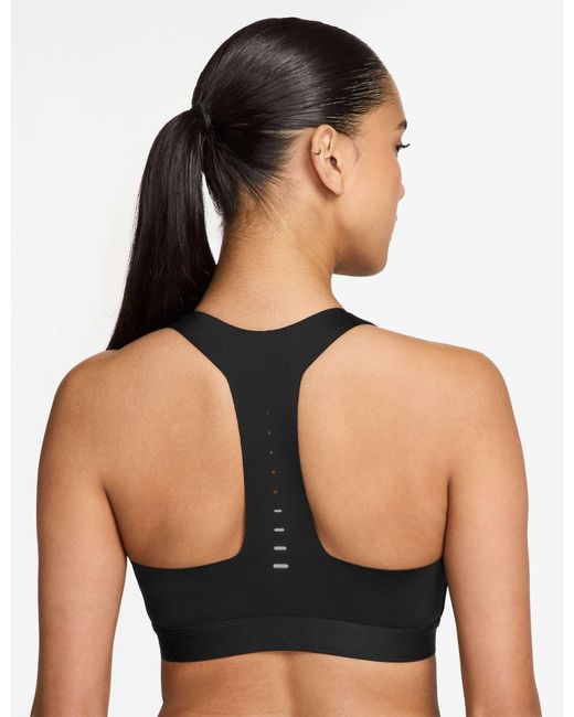 Nike Black Women's Swift High-support Lightly Lined Sports Bra