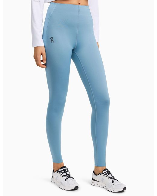 On Shoes Blue Women's Active Tights