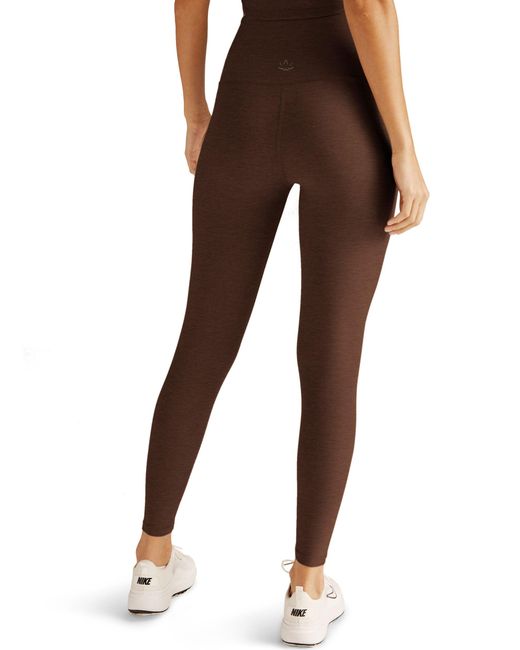 Beyond Yoga Brown Women's Spacedye Caught In The Midi High Waisted legging