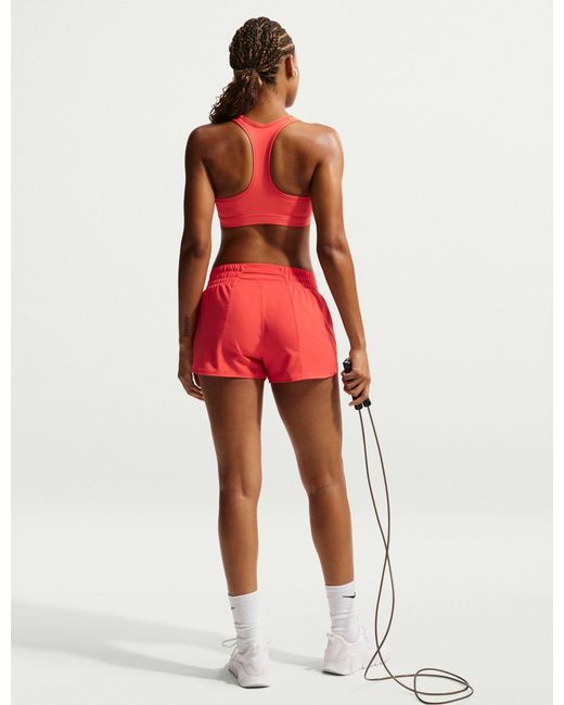 Nike Red Women's Swoosh Medium Support Sports Bra